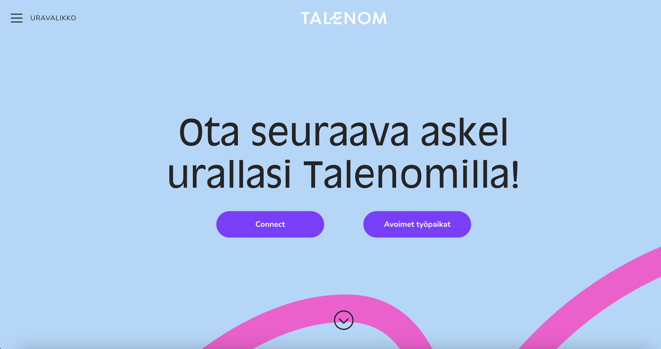 Talenom-urasivun-suunnittelu