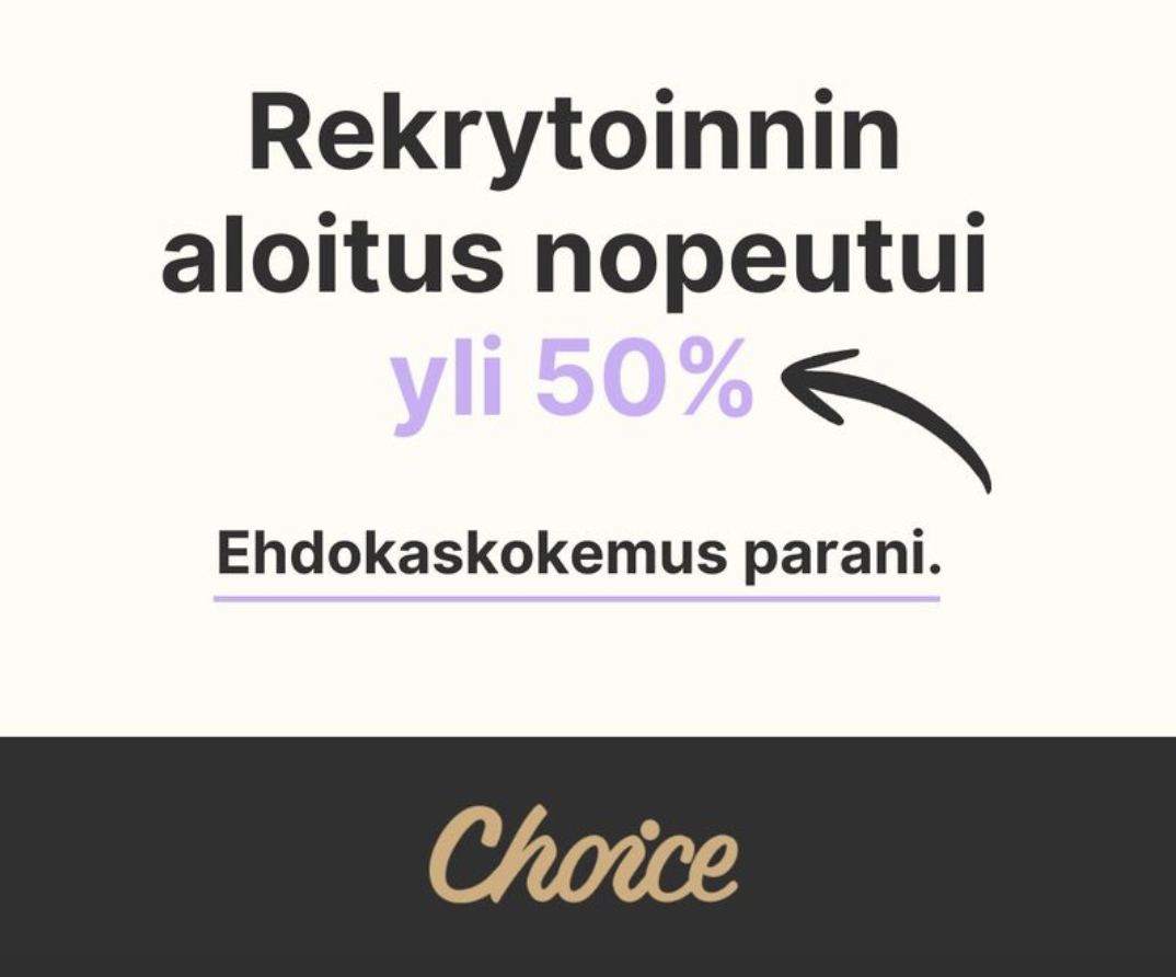 Rekrytointipalvelu ja suorahaku Choice HR